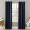 Sun Zero - 53391 Becca Energy Efficient Grommet Curtain Panel, 40'' x 63'', Navy