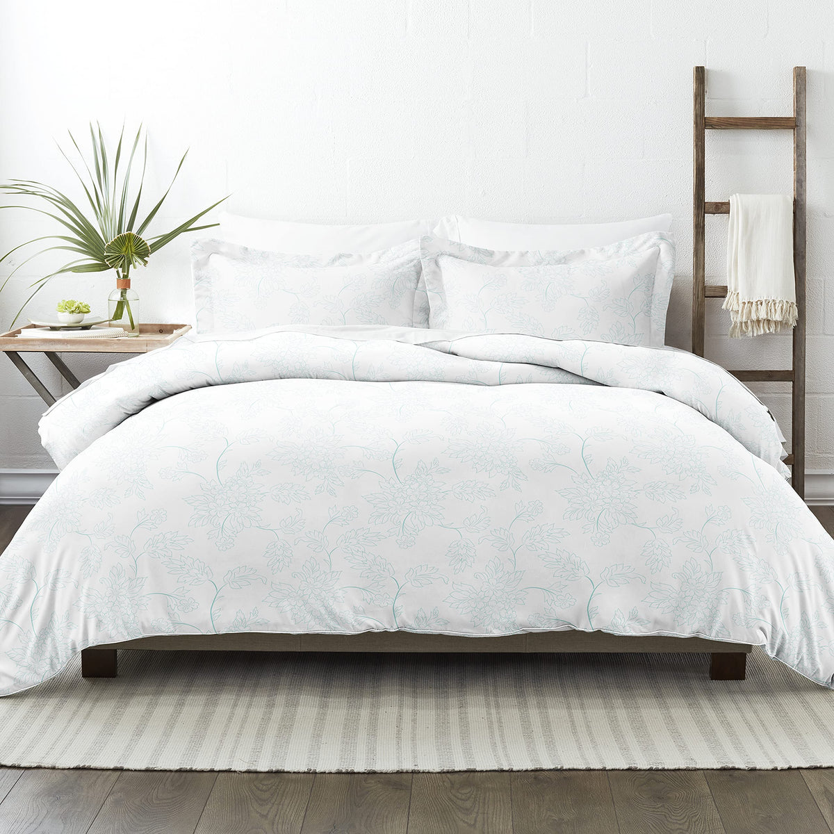 Linen Market Duvet Cover King Size (Aqua) - Experience Hotel-Like Comfort With Unparalleled Softness, Exquisite Prints & Solid C