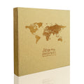 Holoary Photo Album 4x6 400 Photos 5 Pictures Per Page, 400 Pockets 4   x6   , Kraft Paper Cover Travel Design World Map Adventu