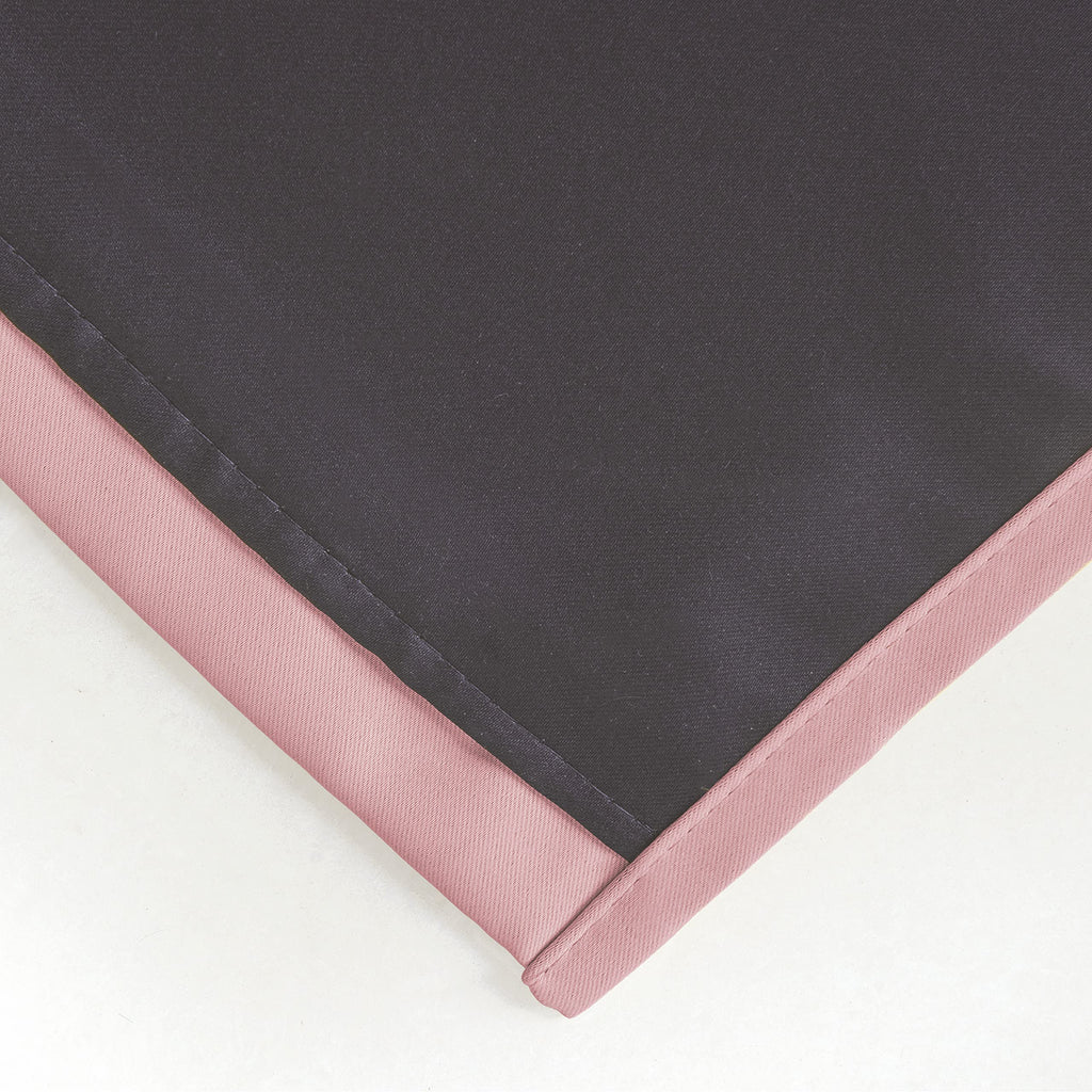 Lemomo 100% Blackout Curtains 40 X 84 Inch/Pink Curtains 2 Panels With Black Lining Room Darkening Thermal Insulated Bedroom Cur