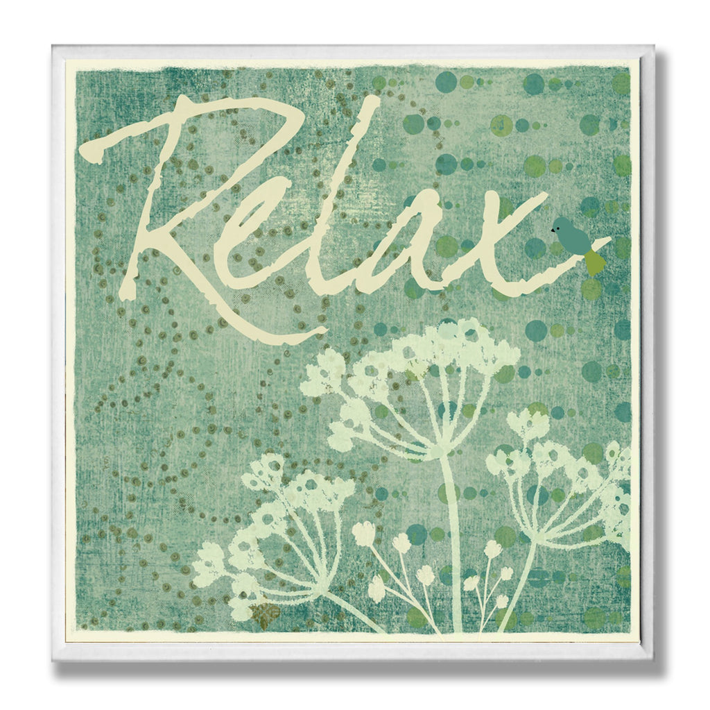 Stupell Home D  cor Cool Relax Bathroom Wall Plaque, 12 x 0.5 x 12, Proudly Made in USA