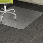 Lorell LLR82821 Carpet Chair Mats, 2.48" Height X 19.09" Width X 73.62" Length, Clear