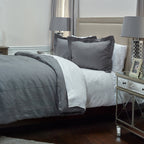 Rizzy Home | BT1726 | Standard Sham | 20"x26" Gray/Neutral/ Solid