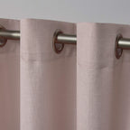 Exclusive Home Loha Linen Grommet Top Curtain Panel Pair, 54''X63'', Blush
