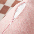 Home Brilliant Pillow Covers 16X16 2 Pack Throw Pillow Covers Linen Decorative Pillows Cover For Couch, 40Cm X 40Cm, Baby Pink