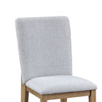 LILOLA LIVING Delphine Set of 2 Gray Linen Fabric Dining Chair