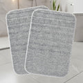 Saral Home Solid Soft Microfibe Antiskid Bathmat 2Pc, LT.Grey, 35X50 CM