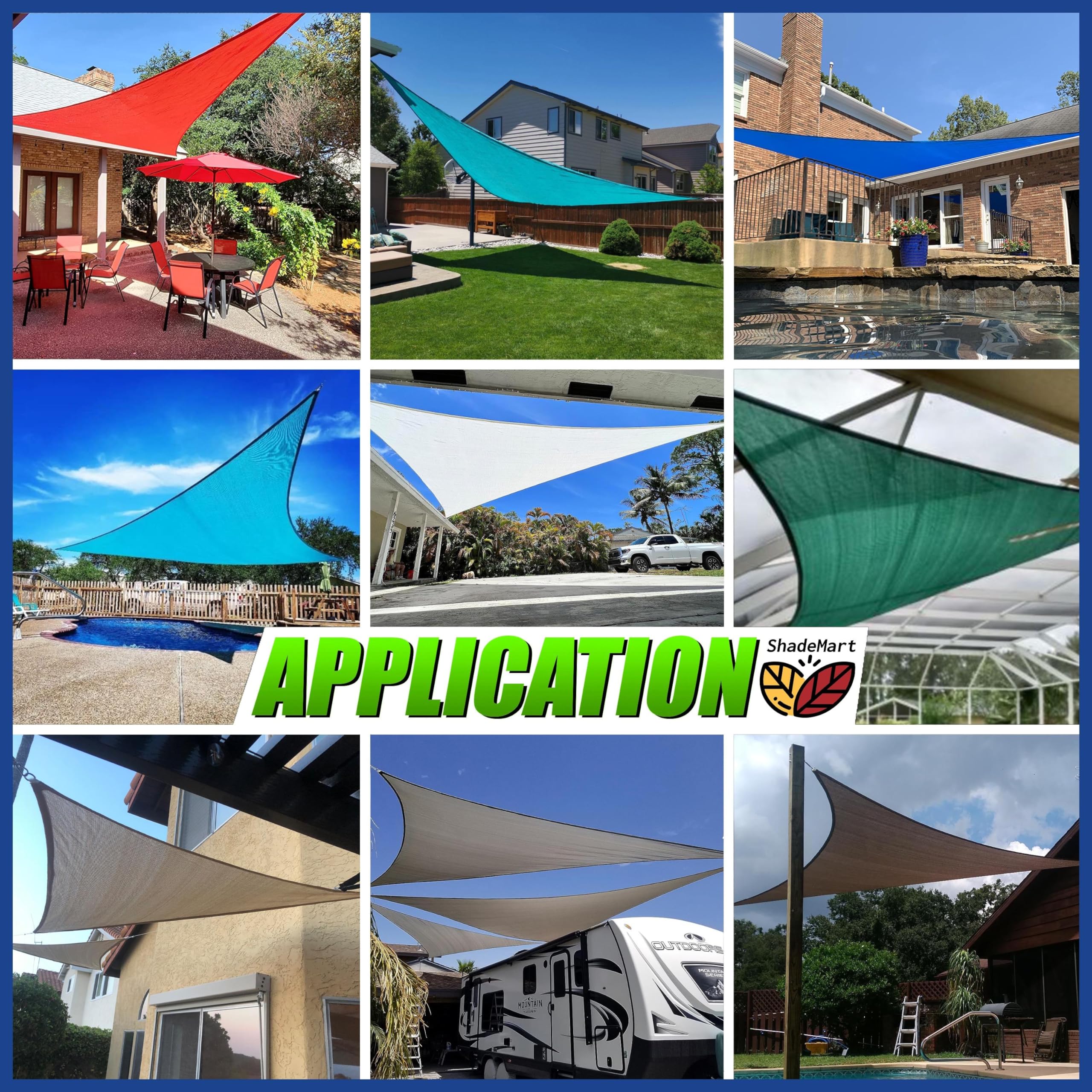 Shademart 13' X 16' X 20.6' Sand Beige Sun Shade Sail Right Triangle Smslt Canopy Fabric Cloth Screen, Water Air Permeable & Uv