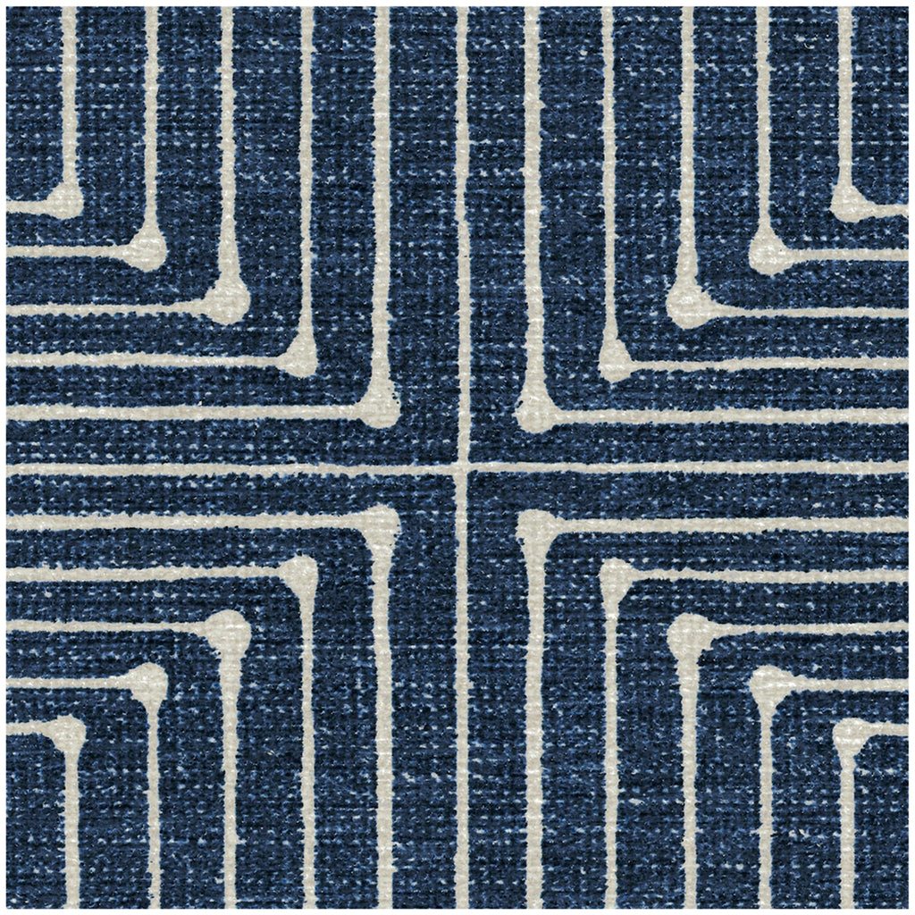 Ruggable X Jonathan Adler - Inkdrop Lapis Blue - Machine Washable Area Rug - Pet & Child Friendly - Stain & Water Resistant - No