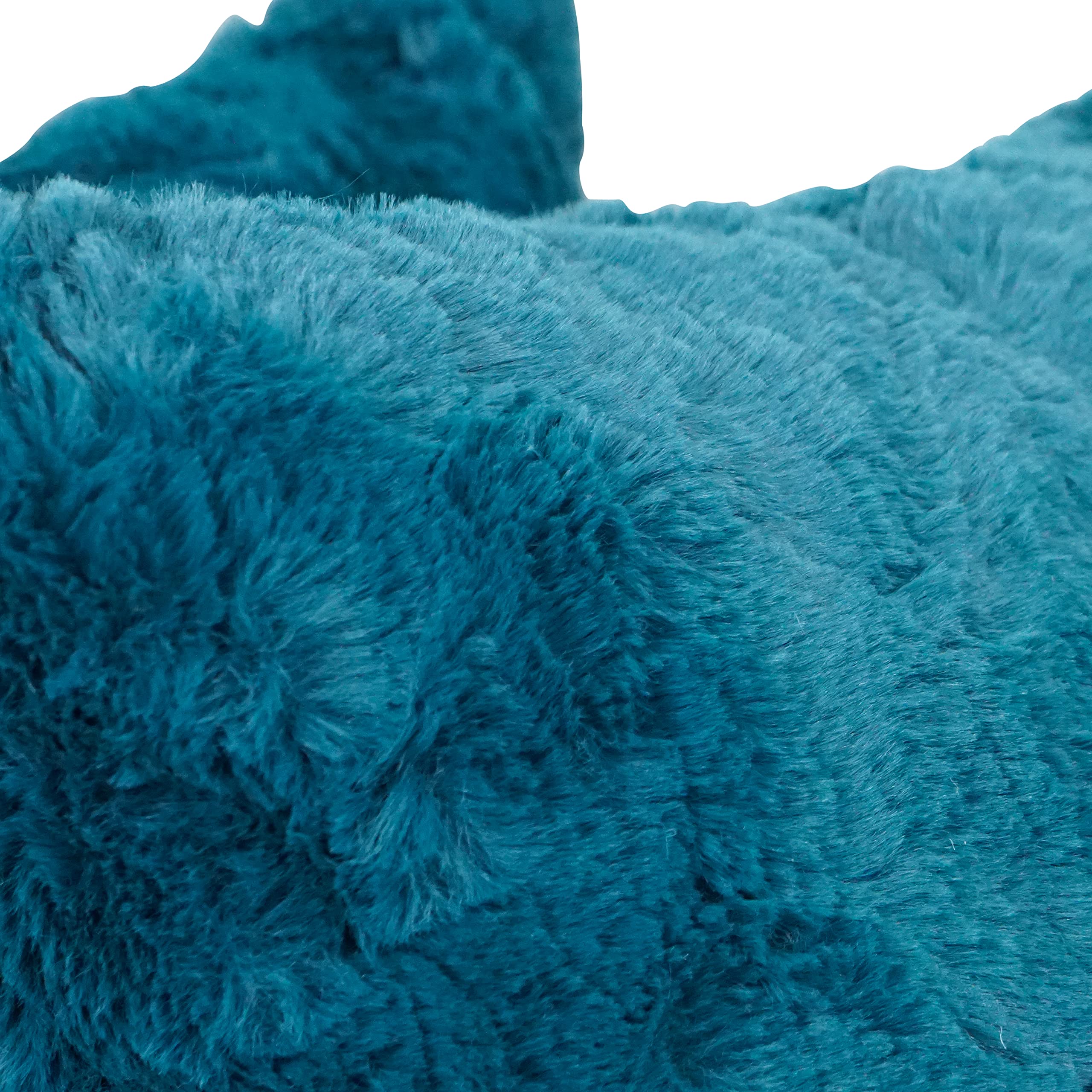 Blazing Needles Square Faux Fur Throw Pillows, 17&quot;, Naples Caspia 4 Count