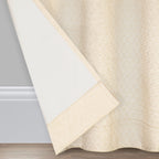 Eclipse Canova Thermal Insulated Single Panel Rod Pocket Darkening Curtains For Living Room, 42 In X 84 In, Ivory