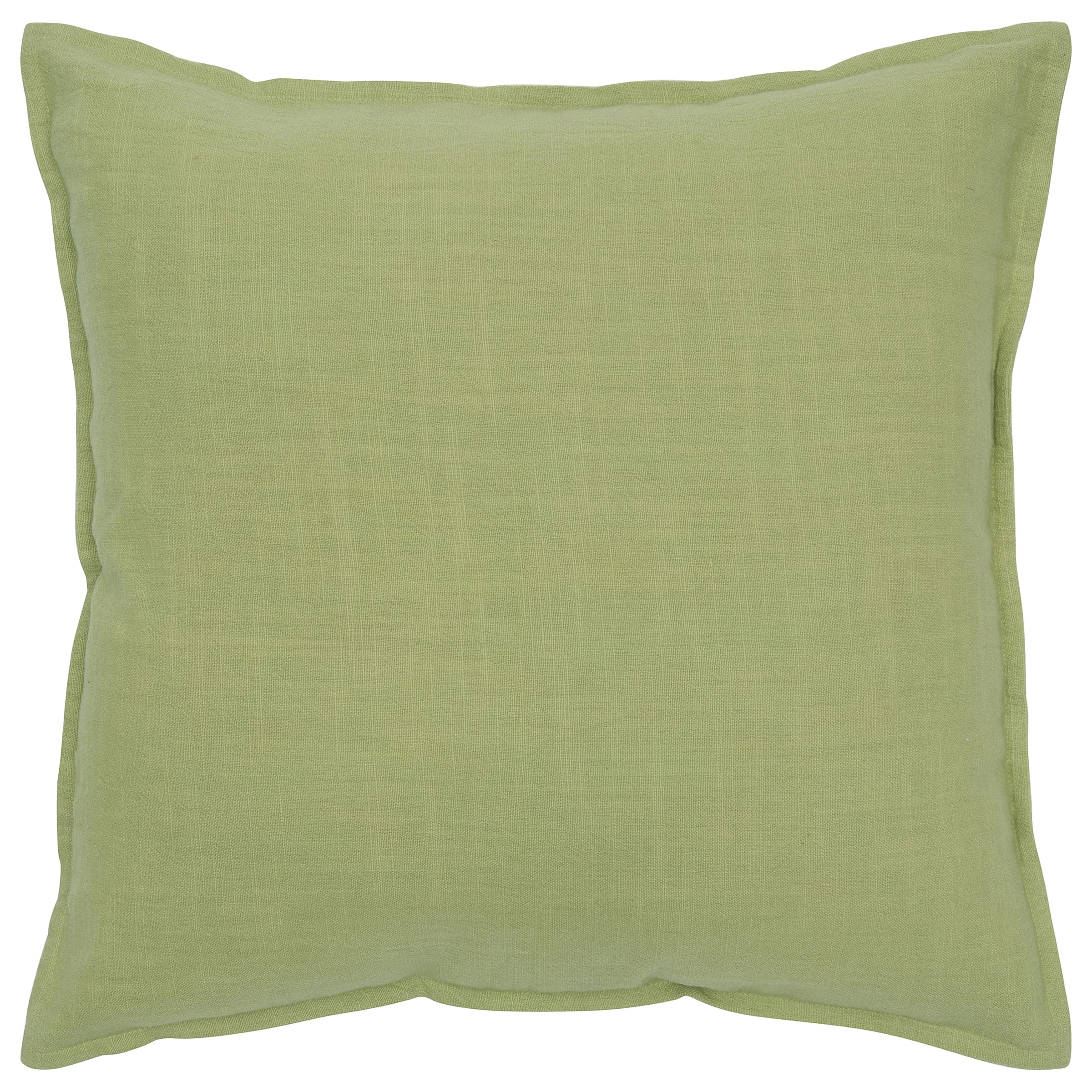 Rizzy Home | T05679 | Poly Fill Decorative Pillow | 20"X20" Green/Yellow/Green Soild