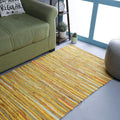 100% Cotton Rag Rug 3x5 Feet (36x60) Multicolor Chindi Rug - Hand Woven & Reversible for Living Room Kitchen Entryway Rug - Must