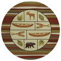 Dalyn Rugs Excursion Ex3 Red 8' X 8' Indoor/Outdoor, Machine Washable, Easy Clean, Non Shedding, Bedroom, Living Room, Dining Room, Kitchen, Patio Round Rug