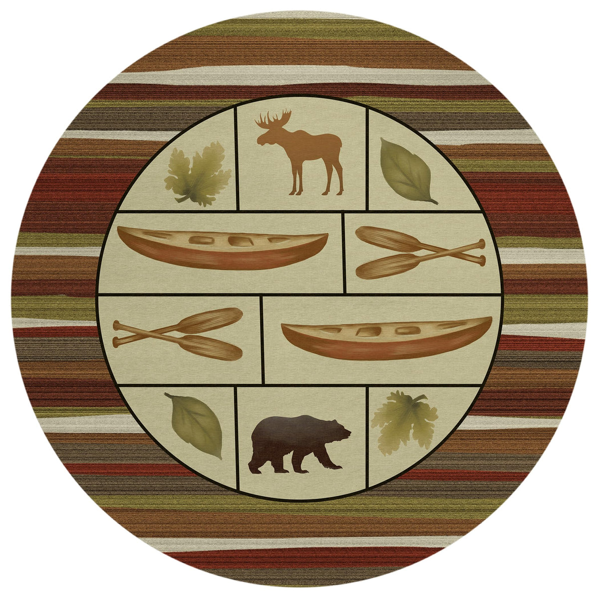 Dalyn Rugs Excursion Ex3 Red 8' X 8' Indoor/Outdoor, Machine Washable, Easy Clean, Non Shedding, Bedroom, Living Room, Dining Room, Kitchen, Patio Round Rug