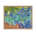 Poster Master Vintage Van Gogh Poster - Retro Impressionism Print - Gift for Artist, Painter - Irises, Garden, Flower, Blue, Lan