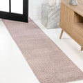 JONATHAN Y SCN101C-28 Odense High-Low Minimalist Angle Geometric Light Taupe 2 ft. x 8 ft. Indoor/Outdoor Runner Rug for Patio, 