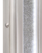 Coaster Home Furnishings Evangeline Camel Top Dresser Mirror Silver Oak