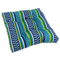 Blazing Needles Outdoor 19-inch Square Chair Cushion, 19 x 19, Pike Azure