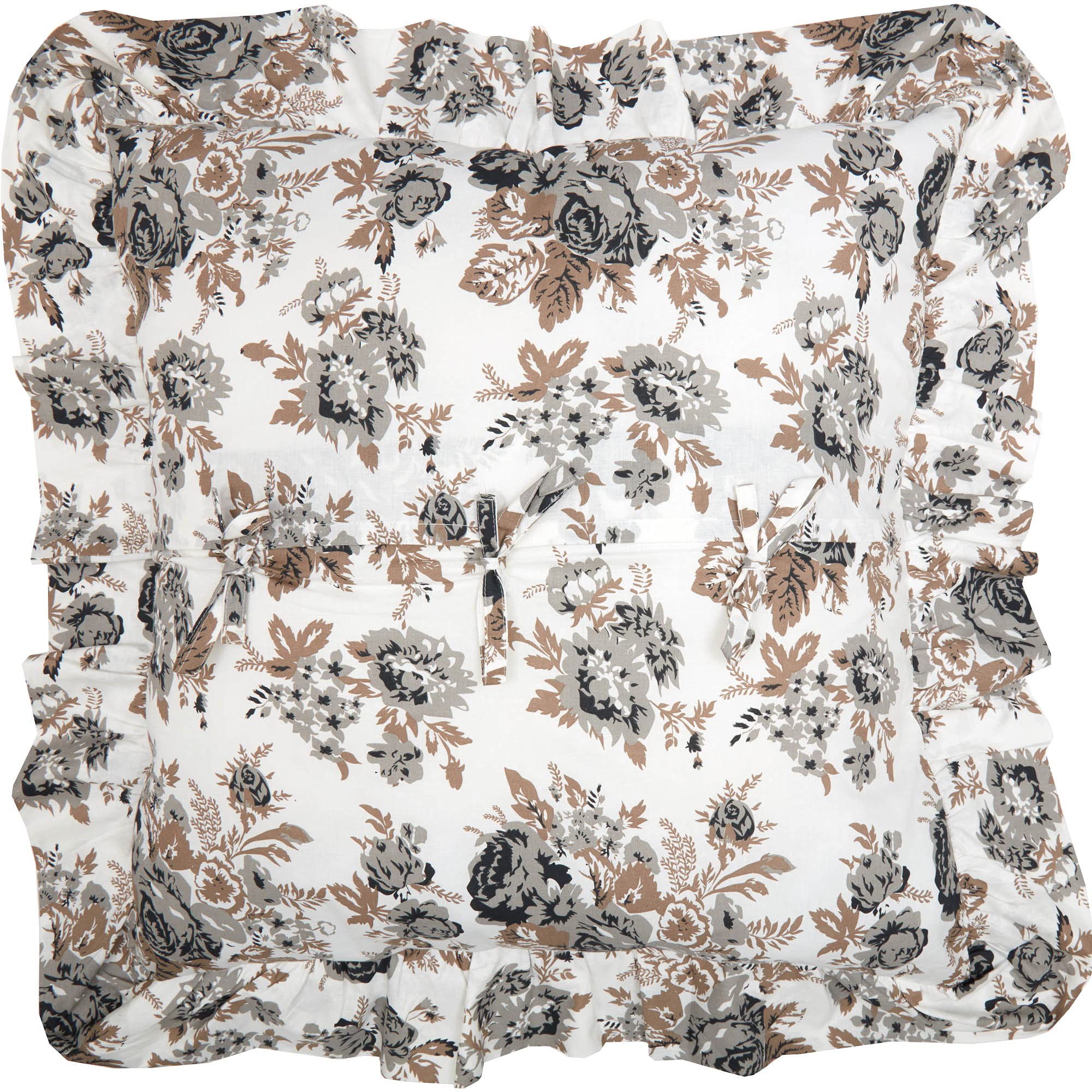 Annie Portabella Floral Fabric Euro Sham 26X27