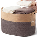 Singhoow 125 L Extra Large Blanket Basket  XXXXL Cotton Rope Storage Basket with Handles for Living Room Jumbo Woven Toy Bin La