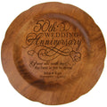 LifeSong Milestones Personalized 50th Wedding Anniversary Plate Gift for Her, Happy 50 Year Anniversary for Him, 12 D Custom Eng
