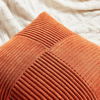 Fancy Homi Burnt Orange Lumbar Decorative Throw Pillow Covers 12X20 Inch For Living Room Couch Bed, Boho Farmhouse Fall Home Dec