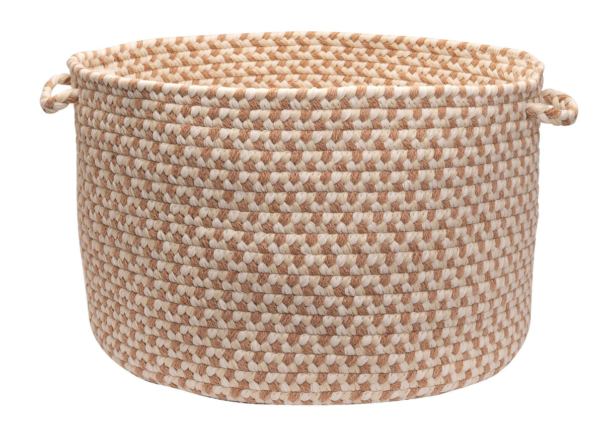 Elmwood Storage Basket, 18 By 12-Inch, Evergold