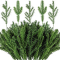 100 Pieces Christmas Pine Needles 10 inch Artificial Pine Branches Green Leaves Needle Garlands Pine Twigs Faux Cedar Branches G
