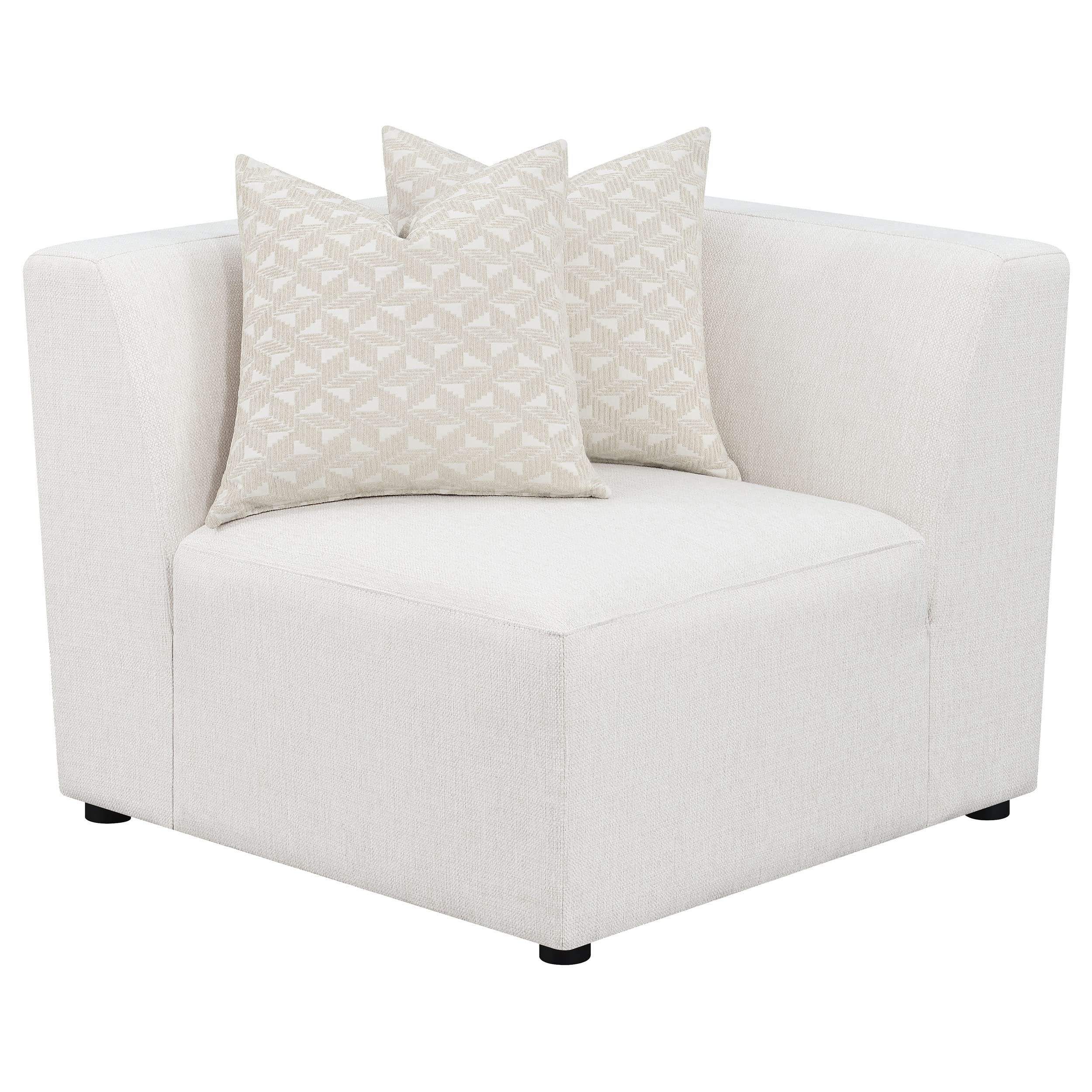Coaster Home Furnishings Freddie Upholstered Corner Pearl