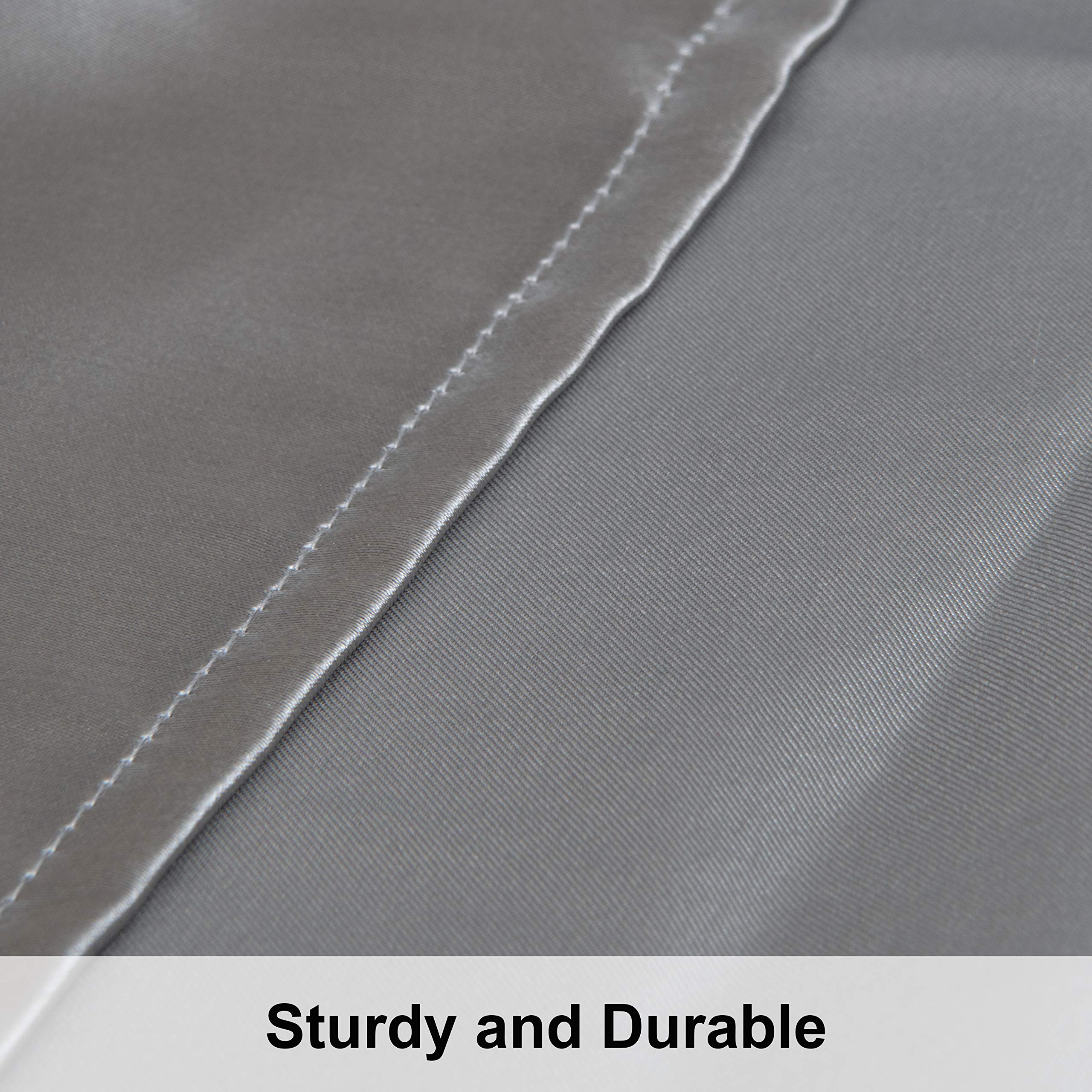 Ntbay 2 Pack Satin King Pillowcases For Hair And Skin, Luxurious And Silky Pillow Cases With Envelope Closure, 20X40 Inches, Grey