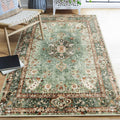 Castage Green Rug 4x6.5,Washable Area Rugs for Bedroom Living Room Kitchen Entryway,Small Boho Vintage Bohemian Distressed Ori