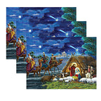 Countdown to Christmas 2024 Religious Advent Calendar, Traditional Nativity Scene Full Color Artwork, 24 Door Tabs Fun Education