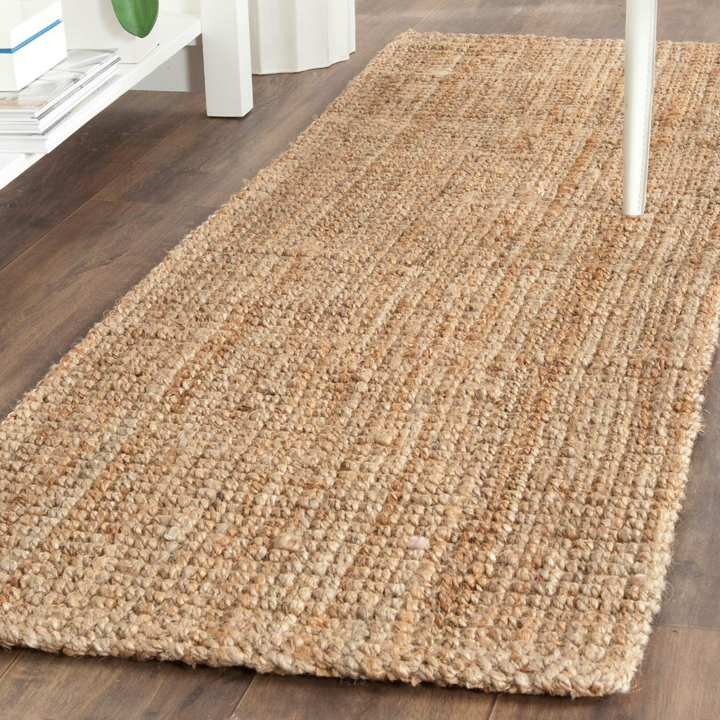 SAFAVIEH Natural Fiber Collection Runner Rug - 2'3'' x 19', Natural, Handmade Farmhouse Jute, Ideal for High Traffic Areas in Li