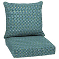 Arden Selections Outdoor Deep Seat Cushion Set, 24 X 24, Water Repellant, Fade Resistant, Deep Seat Bottom And Back Cushion For