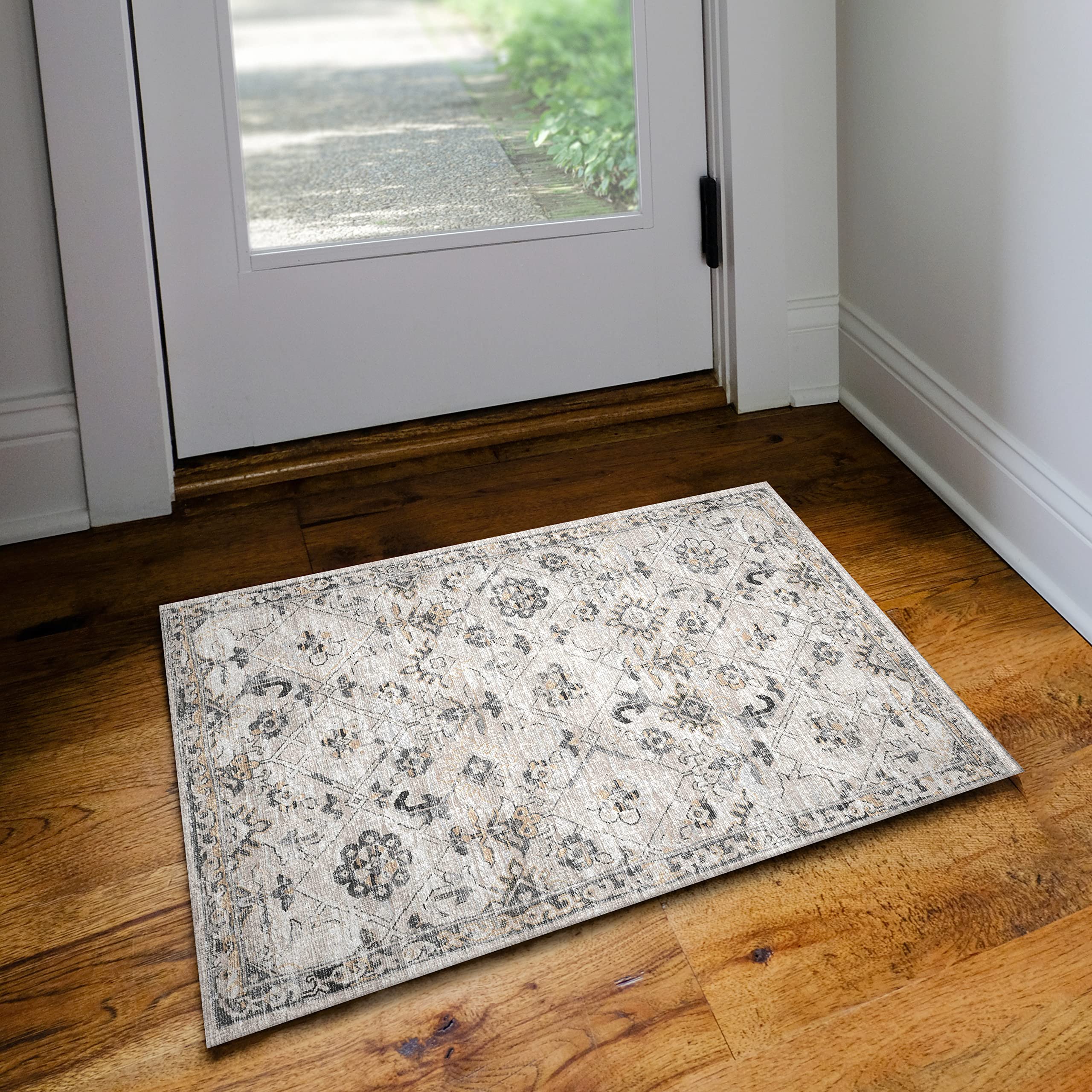 Dalyn Rugs Jericho Jc8 Mink 2' X 3' Rectangle Soft Area Rug, Easy Clean, Non Shedding, Bedroom, Entry, Living Room, Dining Room, Kitchen Rug