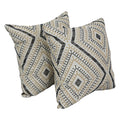 Blazing Needles Square Jacquard Throw Pillows, 17", Tupelo Sahara 2 Count