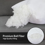 Royale Linens Throw Pillow Insert - Square Pillow - Bed & Couch Pillow - Sofa Pillow Insert - Decorative Pillow Insert - Inner C