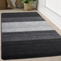 Kitinjoy Indoor Door Mat, 40X32 Non-Slip Absorbent Dirt Trapper Entrance Mat, Low-Profile Washable Inside Floor Mat, Sturdy Soft