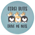Eleville Mouse Pad Fashion Funny Corgi Butts Drive Me Nuts Dog Lover Friends Pet For Office Home Travel Emp9