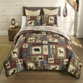 Donna Sharp King Bedding Set - 3 Piece - Forest Grove Lodge Quilt Set With King Quilt And Two King Pillow Shams - Machine Washab