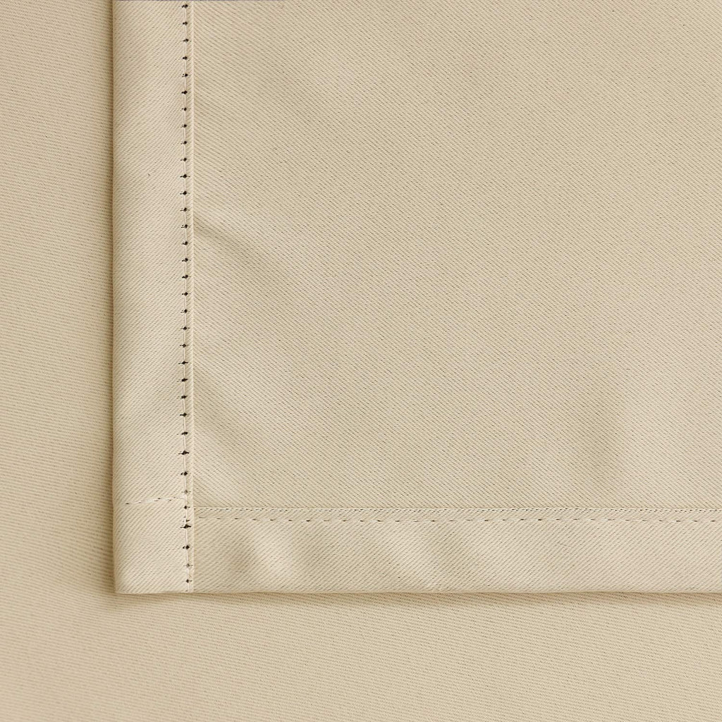 Bgment Rod Pocket And Back Tab Blackout Curtains For Bedroom - Thermal Insulated Room Darkening Curtains For Living Room, 2 Window Curtain Panels (52 X 90 Inch, Beige)