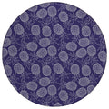 Dalyn Rugs Kendall Ke6 Blue 8' X 8' Indoor Outdoor Round Rug, Easy Clean, Machine Washable, Non Shedding, Bedroom, Living Room, Dining Room, Kitchen, Patio Rug