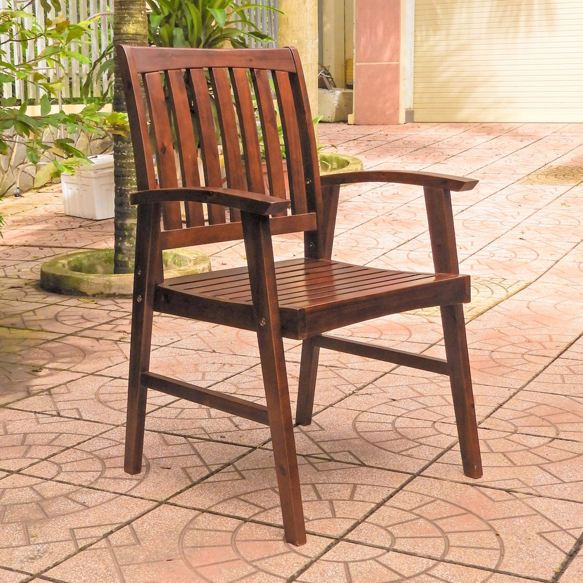 International CaravanInternational Caravan Highland Acacia Americana Arm Chair (Set of 2)