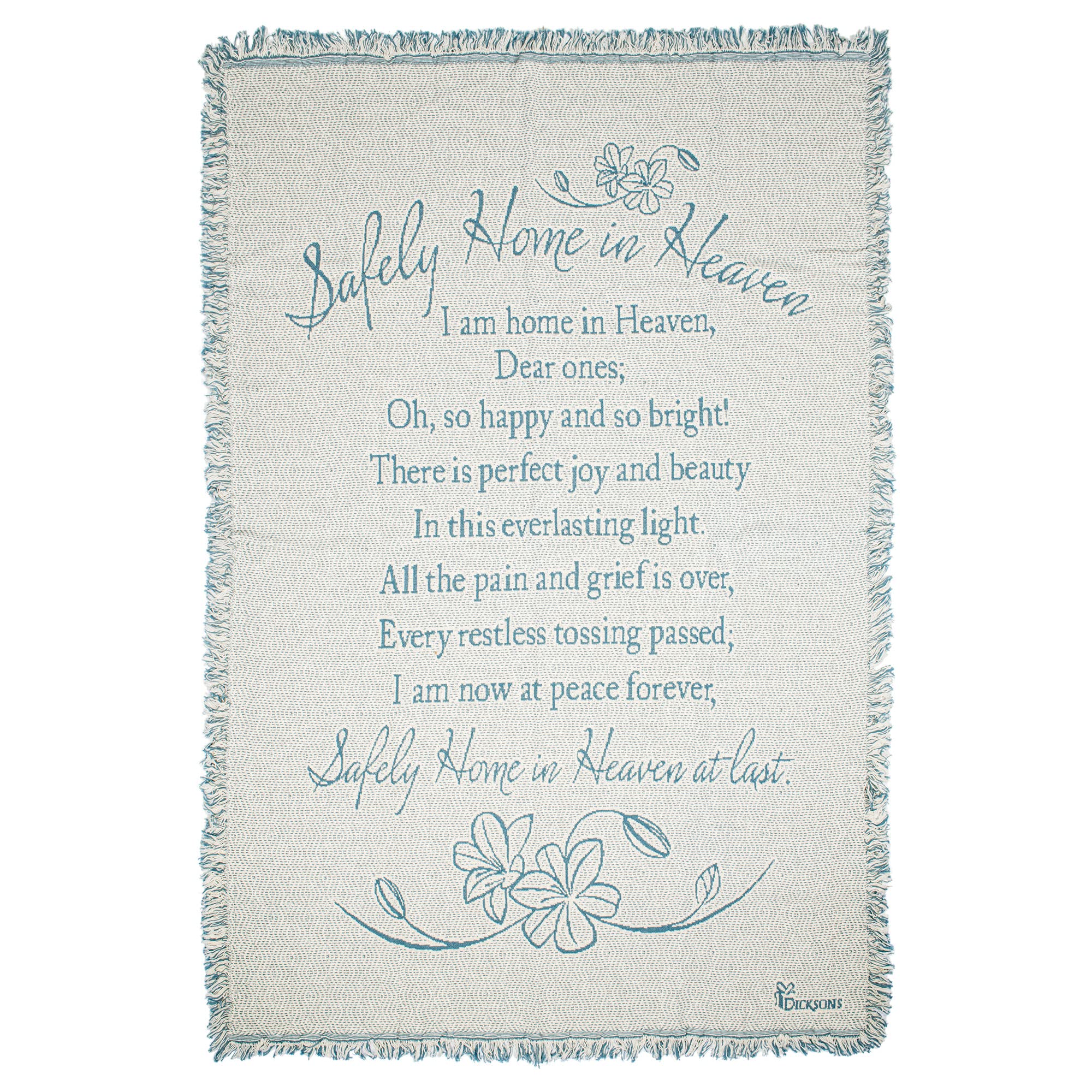 Dicksons The Master'S Touch On Jean Memorial 46 X 68 All Cotton Tapestry Throw Blanket