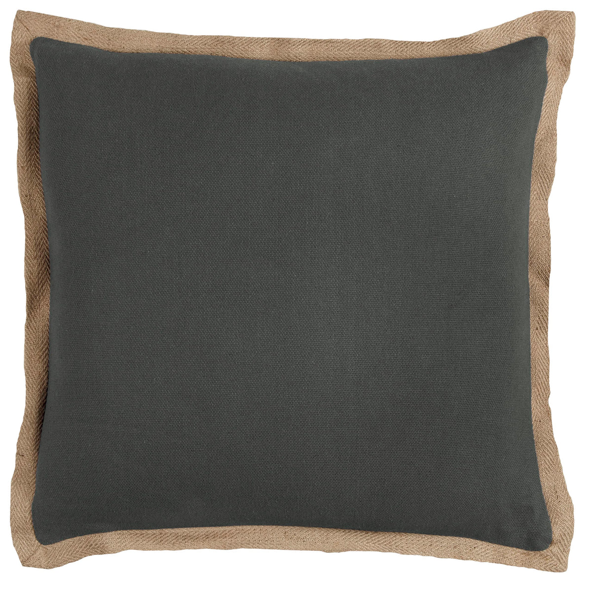 Rizzy Home | T10508 | Poly Fill Decorative Pillow | 22&quot;X22&quot; Gray/Black/Neutral Solid