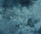 HomeRoots 2' X 3' Teal New Zealand Natural Sheepskin Rug