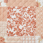 Great Bay Home Reversible Patchwork Loveseat Cover - Washable Slipcover Furniture Protector With Elastic Straps - Couch Cover For Dogs, Kids, And Pets - Box-Stitched Detail (Loveseat, Dusty Rose)