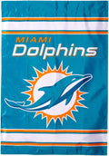 Fremont Die NFL Miami Dolphins 2-Sided House Flag, 28 x 40, 28 x 40, Team Colors