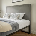 Contemporary Queen Size Herringbone Pattern Headboard